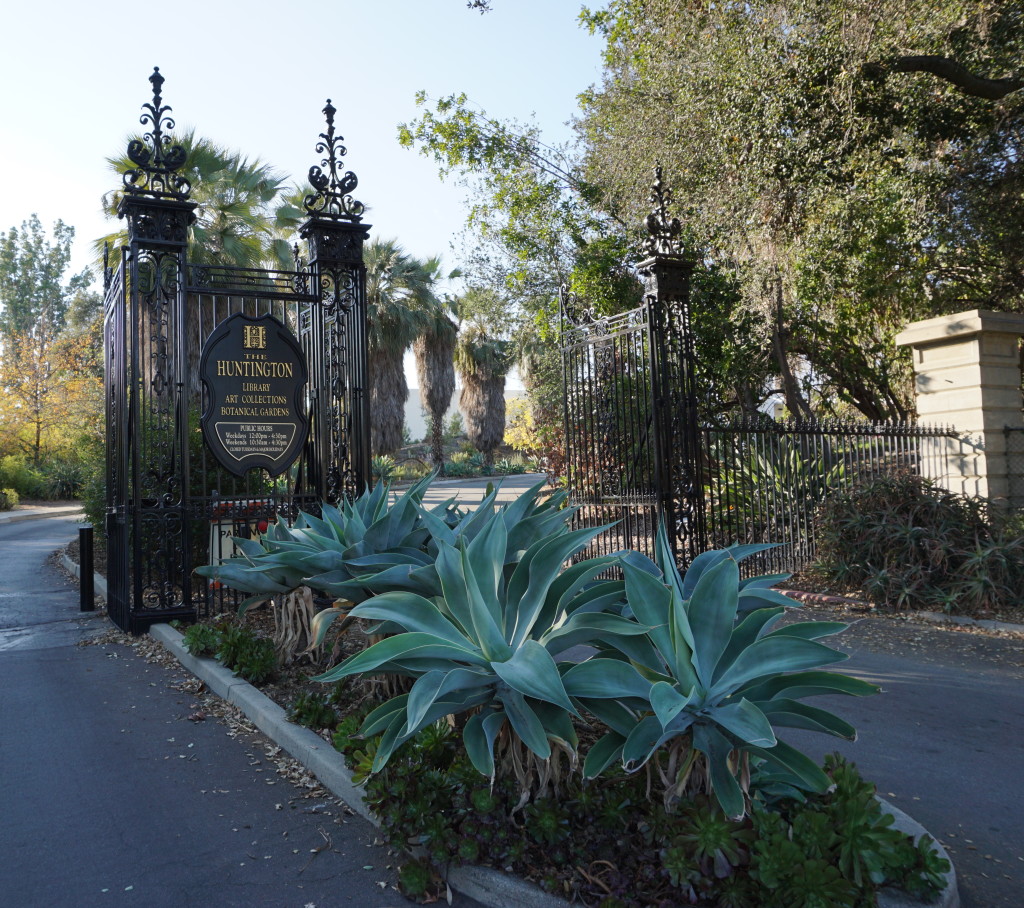 Huntington Library Botanical Gardens San Marino California Gate